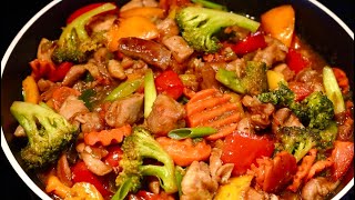 How To Cook PERFECT Chicken Stir Fry Sauce With Vegetables Quick amp Easy [upl. by Abagael]