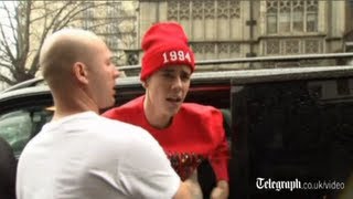 Justin Bieber lashes out at cameraman [upl. by Par246]