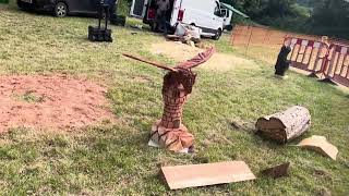 A fabulous range of wooden sculpture at Caerleon festival 2024 [upl. by Naugan]