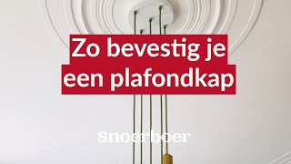 Hoe bevestig ik een plafondkap  Snoerboer [upl. by Idnym186]