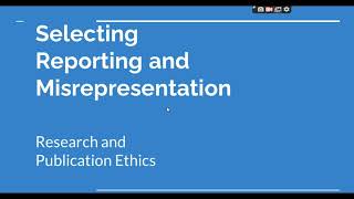 Selective Reporting and Misrepresentation of data Research and Publication ethics Phd coursework [upl. by Atelokin]