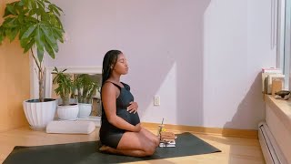 25 Min Prenatal Yoga Workout  Gentle Full Body Class For A Healthy Pregnancy [upl. by Amerak]