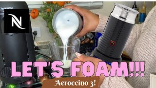 How To Foam Milk With Aeroccino 3 Make Coffee With Foam Tips amp Tricks  Easy Foamed Latte Recipe [upl. by Amitaf194]