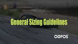 OOfos Recovery Footwear Sizing Guide [upl. by Imelda]