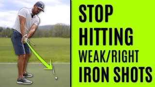 GOLF Stop Hitting WeakRight Iron Shots [upl. by Kristo]