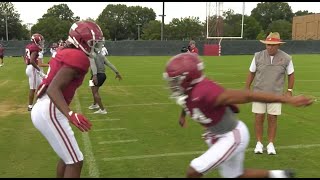 Alabama gets PHYSICAL during first full pad practice of Fall Camp [upl. by Duggan]