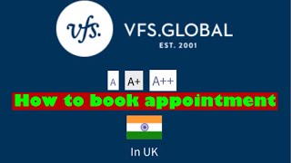 How to book appointment in VFS global UK [upl. by Miko]