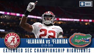 SEC Championship Extended Highlights 1 Alabama Crimson Tide vs 7 Florida Gators  CBS Sports HQ [upl. by Hsu]