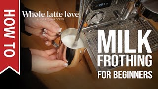 How To Milk Frothing for Beginners 5 Tips [upl. by Diao]