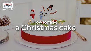 How to Make a Christmas Cake  Tesco [upl. by Katy769]