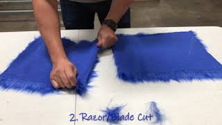 How To Cut Faux Fur Fabric For Minimal Shed  EcoShag™ [upl. by France]