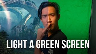 How to Light a GREEN SCREEN in 4 Minutes [upl. by Peckham]