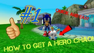 How to quickly get a hero chao Sonic Adventure™ 2 [upl. by Annavoig]