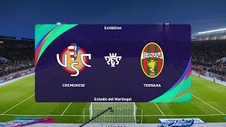 US Cremonese vs Ternana Calcio 08082022 Coppa Italia PES 2021 [upl. by Pearlman]