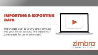 Tips amp Tricks Import and Export with Zimbra [upl. by Berlinda]